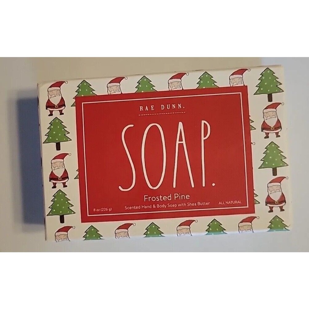 Rae Dunn Soap Christmas Holiday Bar Frosted Pine Brand New in Box